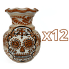FLORERO ONDAS 15 CM FONDO TRADICIONAL CENEFA TERRACOTA CALAVERA