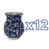 FLORERO ONDAS 8 CM FONDO TRADICIONAL MIK AZUL COBALTO