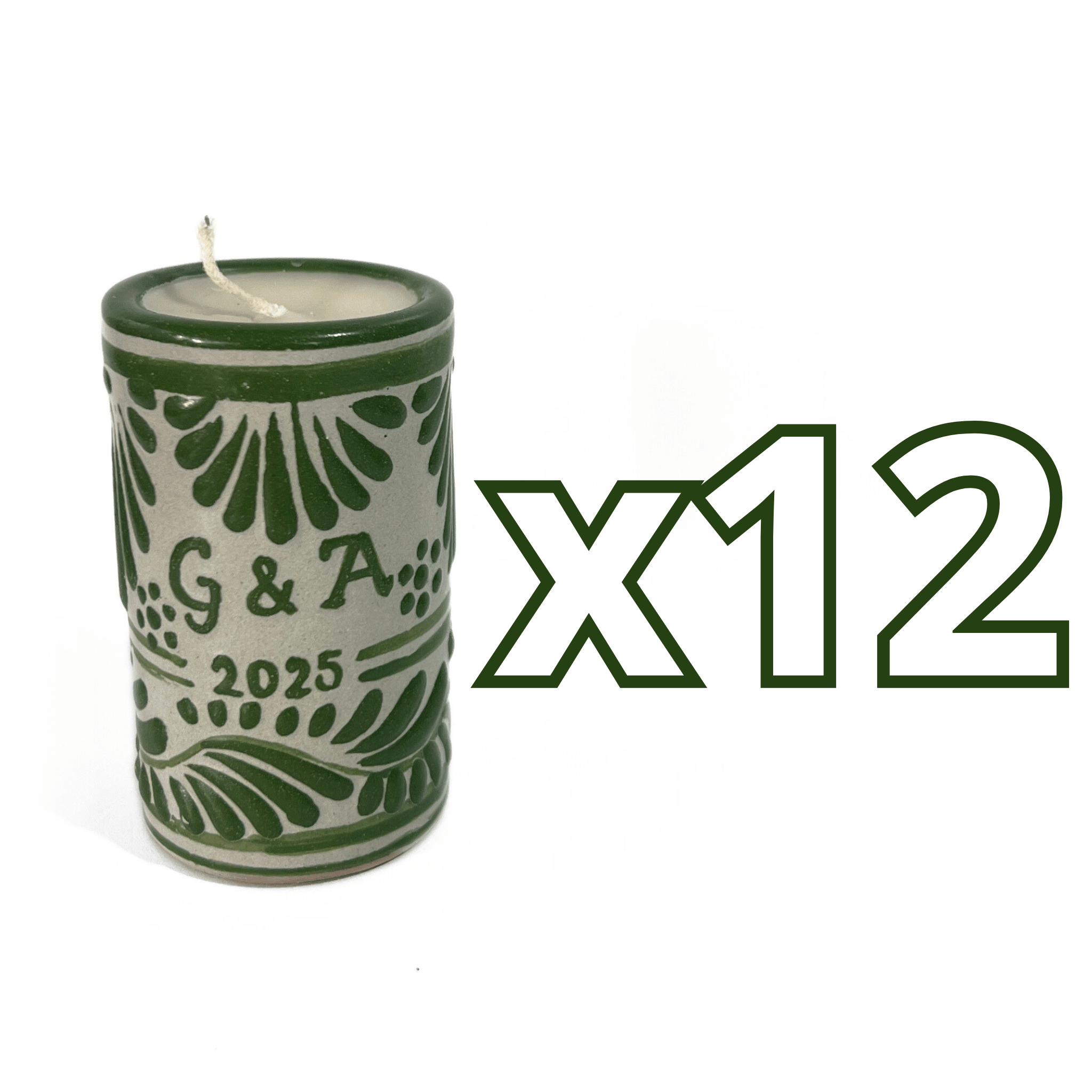 TEQUIVELA 8 CARACTERES FONDO TRADICIONAL CENEFA VERDE BANDERA PERSONALIZADA