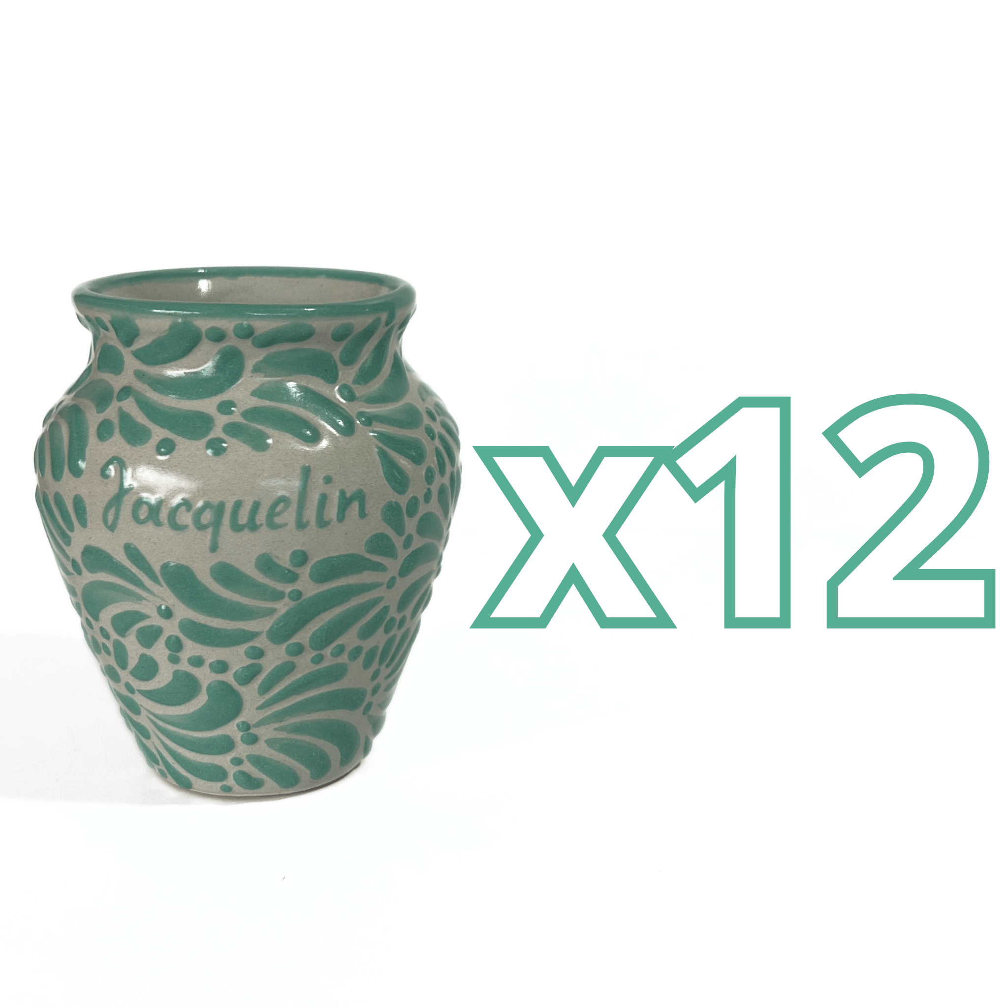 CANTARITO PERSONALIZADO FONDO TRADICIONAL MIK MENTA COBALTO NOMBRE
