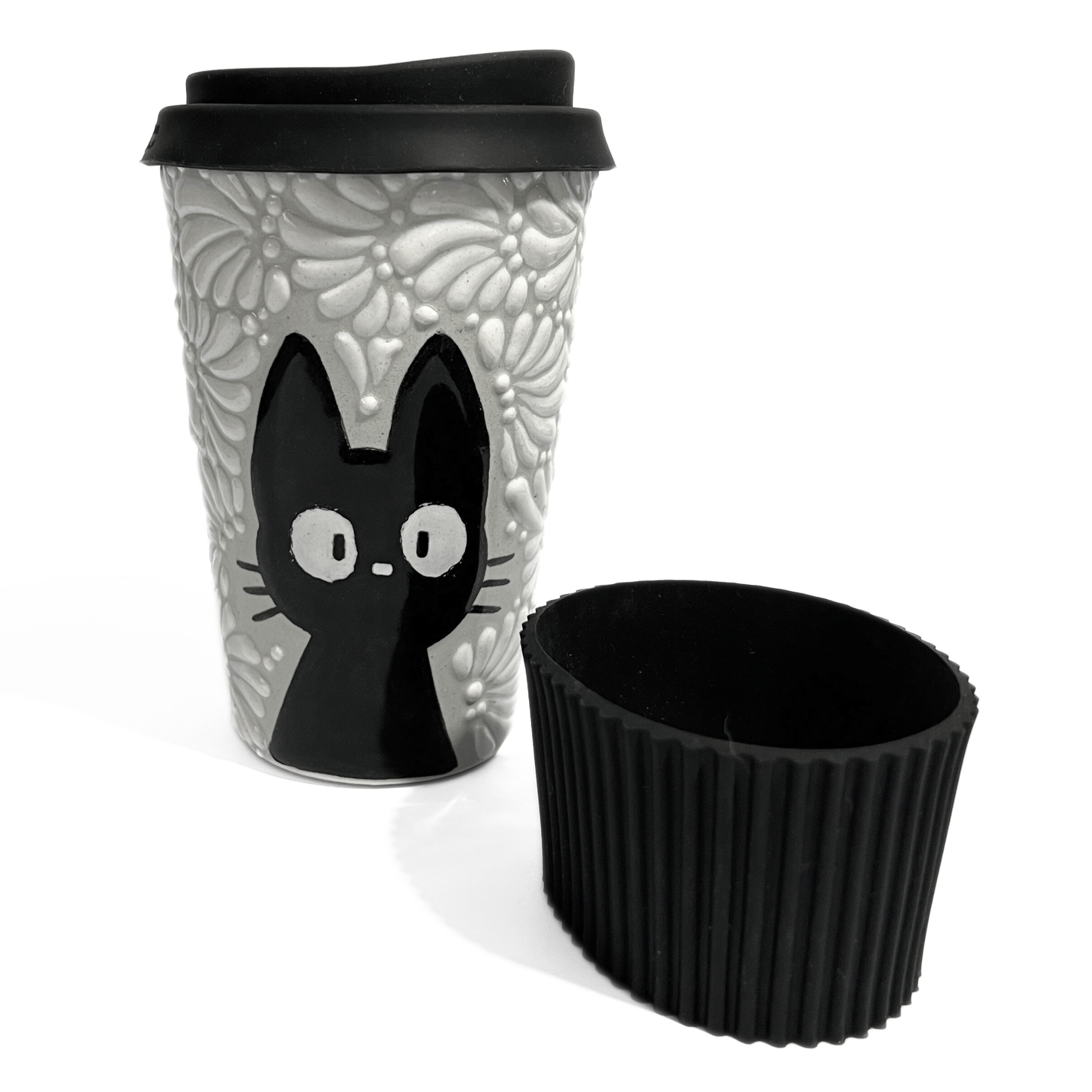 TERMO 15 CM SIN ASA FONDO TRADICIONAL MIK BLANCO GATO NEGRO