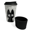 TERMO 15 CM SIN ASA FONDO TRADICIONAL MIK BLANCO GATO NEGRO