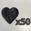 PLATO DE CORAZON 16 CM MIK SUPER BLACK