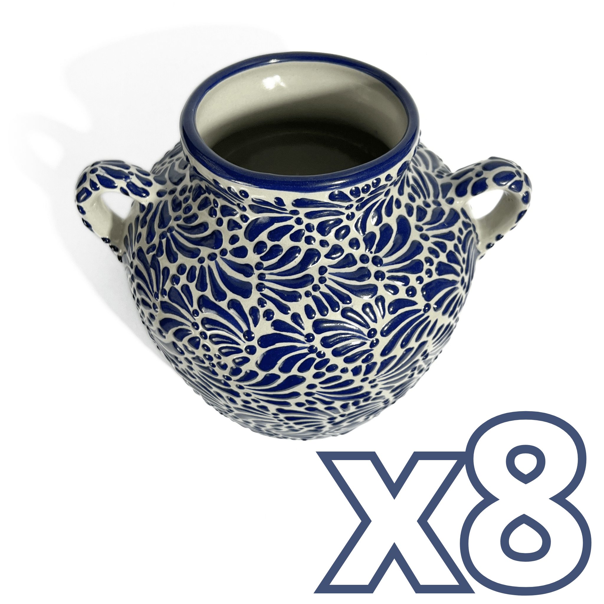 MACETA CUBANA MEDIANA FONDO TRADICIONAL MIK AZUL COBALTO