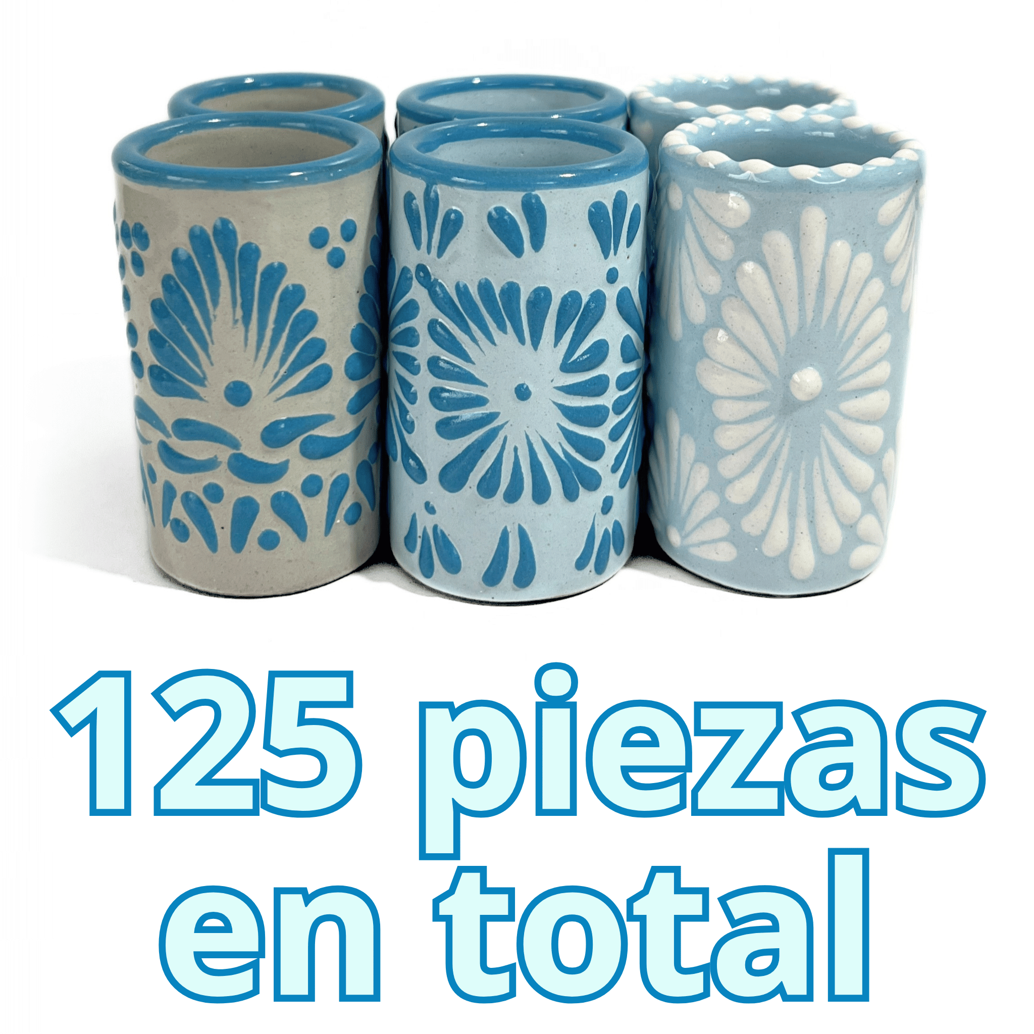 SET TEQUILERO AZUL TURQUESA