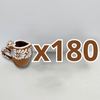 TEQUILERO BARRIL EN FORMA DE CORAZON CON ASA NO PERSONALIZADO FONDO CAFE CENEFA MIK BLANCO