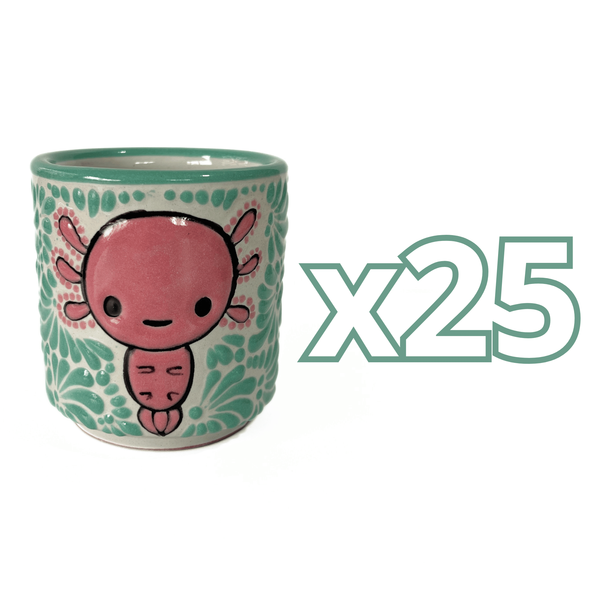 TAZA RECTA ESTANDAR FONDO TRADICIONAL MIK MENTA AJOLOTE