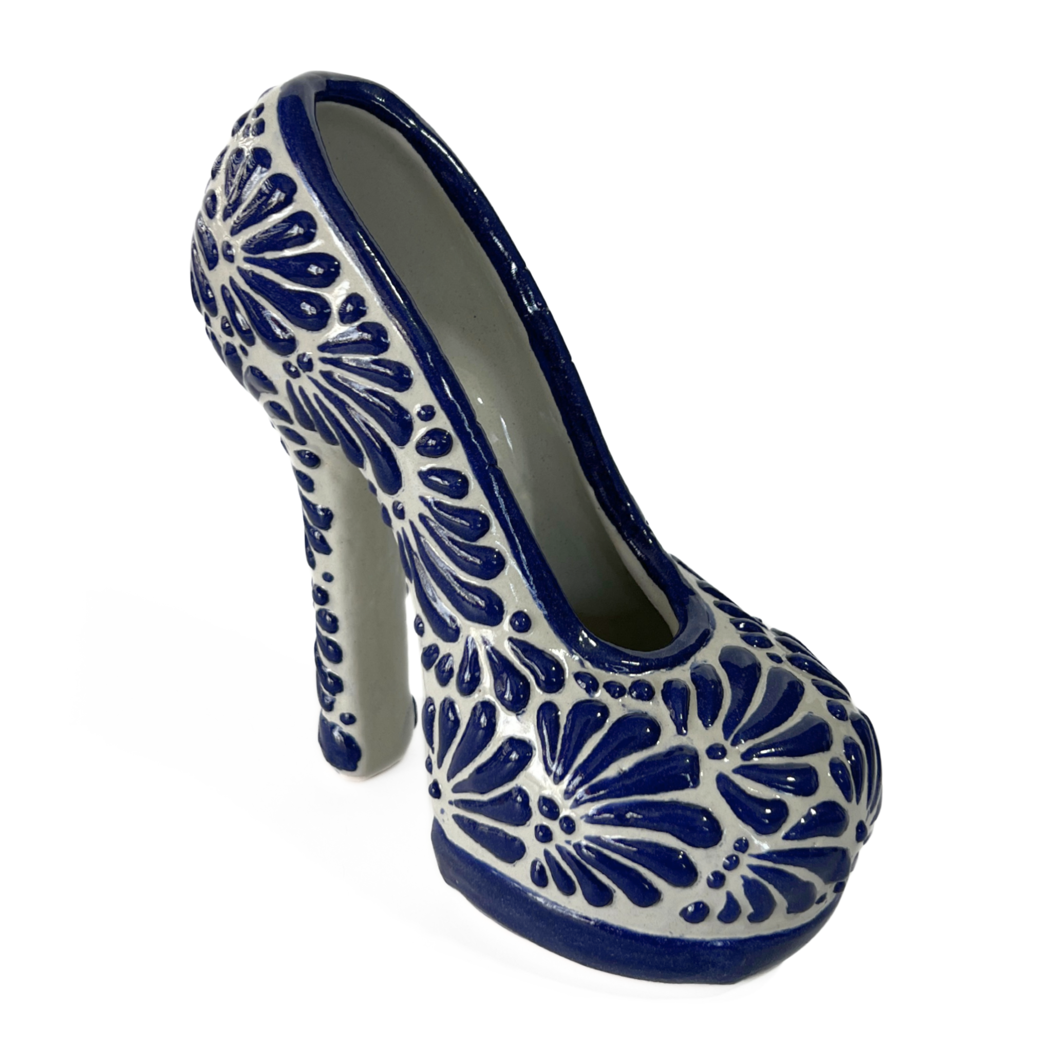 ZAPATILLA DE TALAVERA FONDO TRADICIONAL MIK AZUL COBALTO