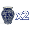 FLORERO JARRON FONDO TRADICIONAL MIK AZUL COBALTO