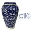 FLORERO JARRON ALTO FONDO TRADICIONAL MIK AZUL COBALTO