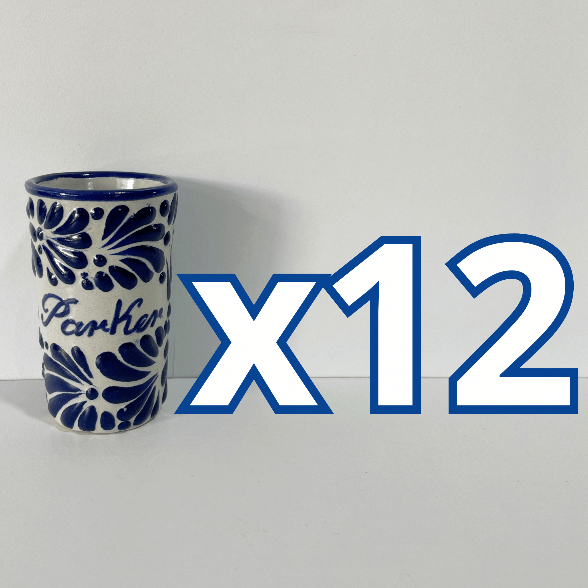 TEQUILERO PERSONALIZADO FONDO TRADICIONAL MIK AZUL COBALTO APELLIDO