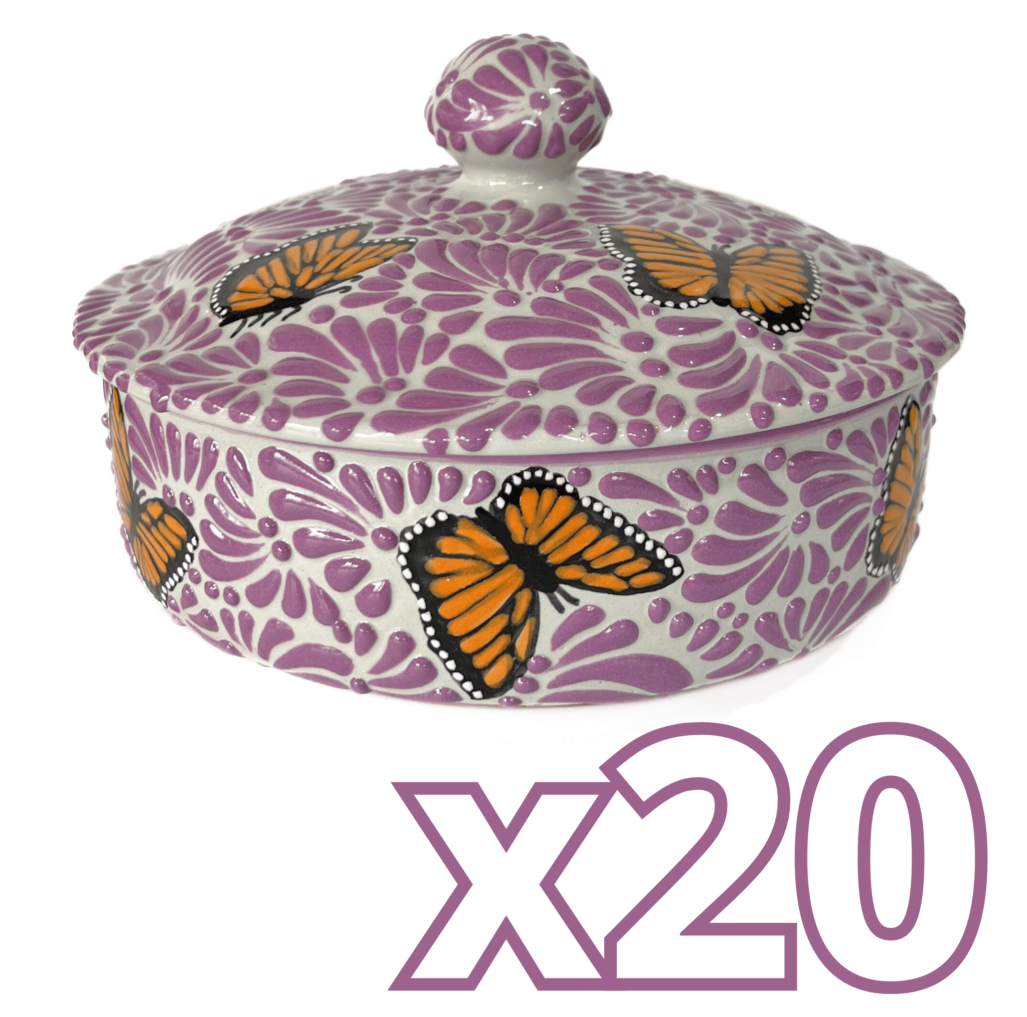 TORTILLERO FONDO TRADICIONAL MIK MORADO MARIPOSAS