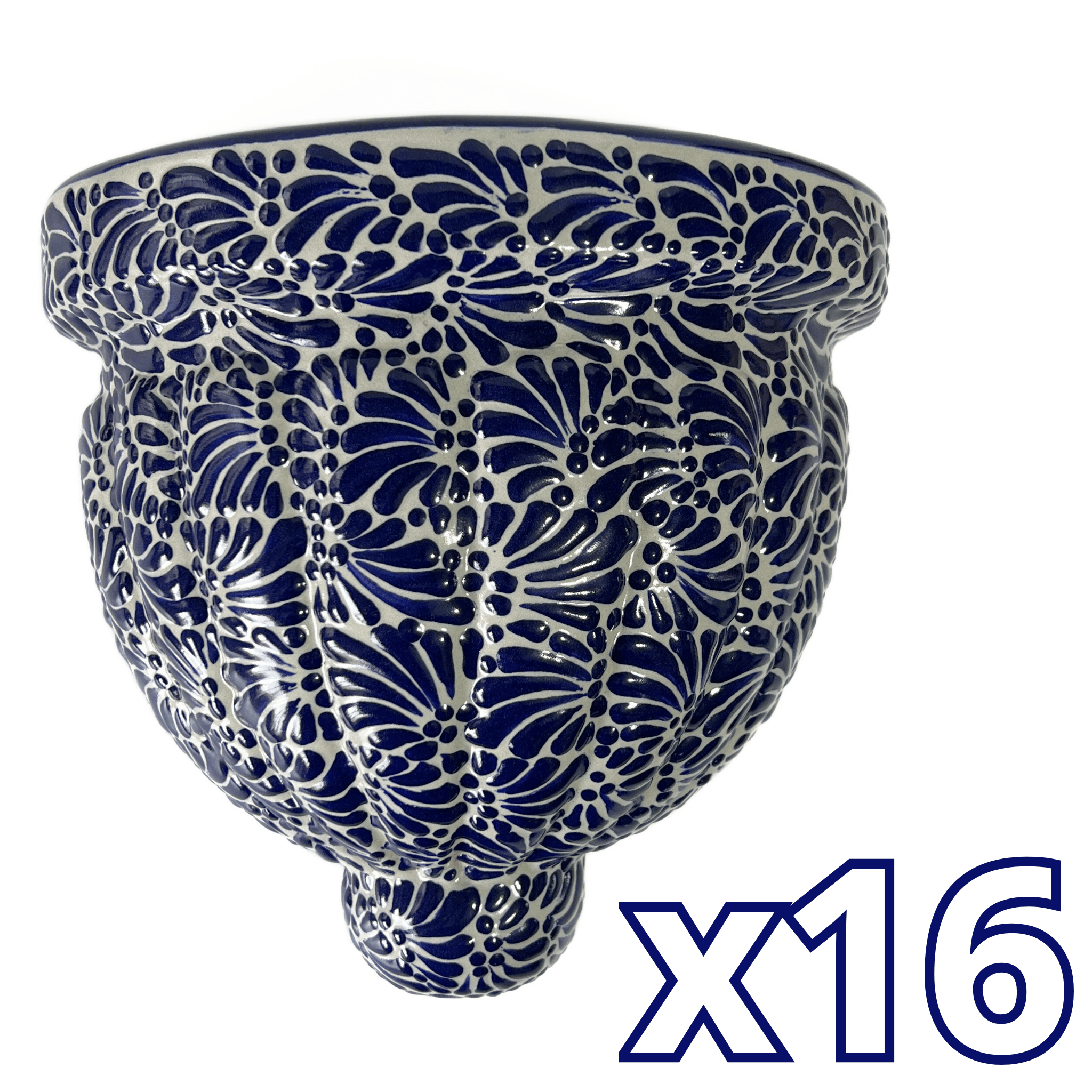 MACETA DE PARED GAJOS GRANDE FONDO TRADICIONAL MIK AZUL COBALTO