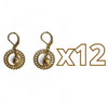 ARETES AROS ESFERA FONDO TRADICIONAL DESTELLOS DE ORO