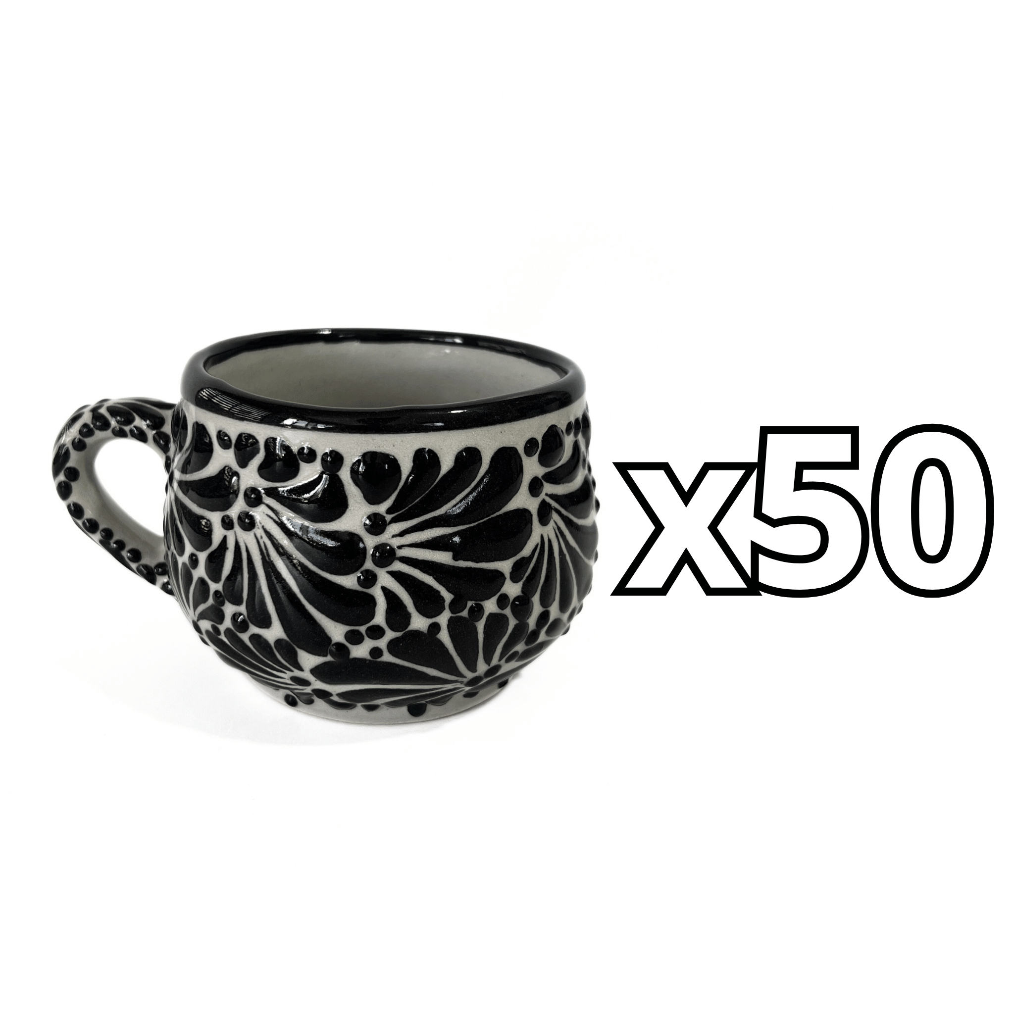 TAZA CHOCOLATERA MEDIANA FONDO TRADICIONAL MIK NEGRO
