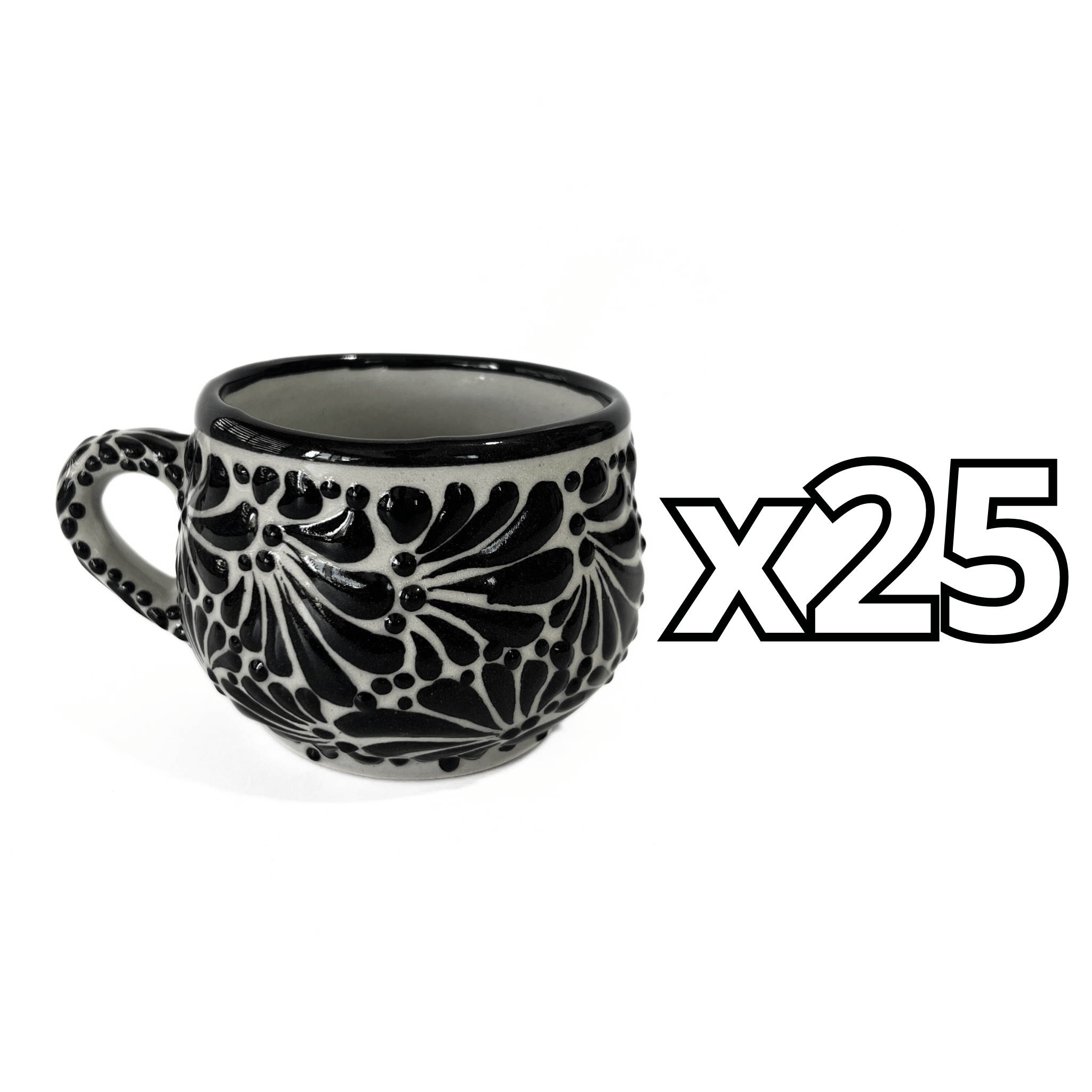TAZA CHOCOLATERA MEDIANA FONDO TRADICIONAL MIK NEGRO