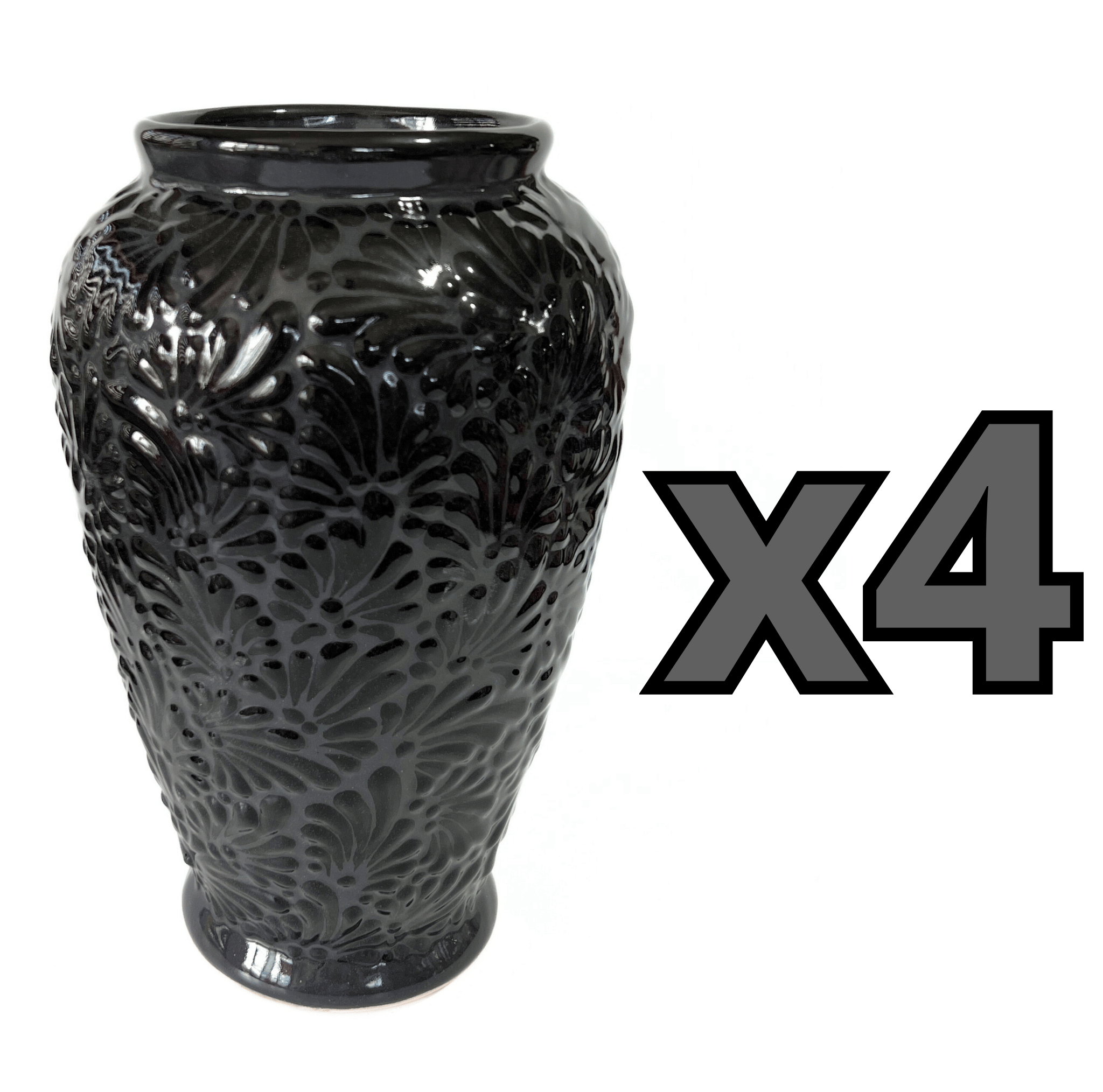 FLORERO JARRON ALTO MIK SUPER BLACK