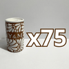 TEQUIVELA PERSONALIZADA FONDO CAFE MIK BLANCO INICIALES
