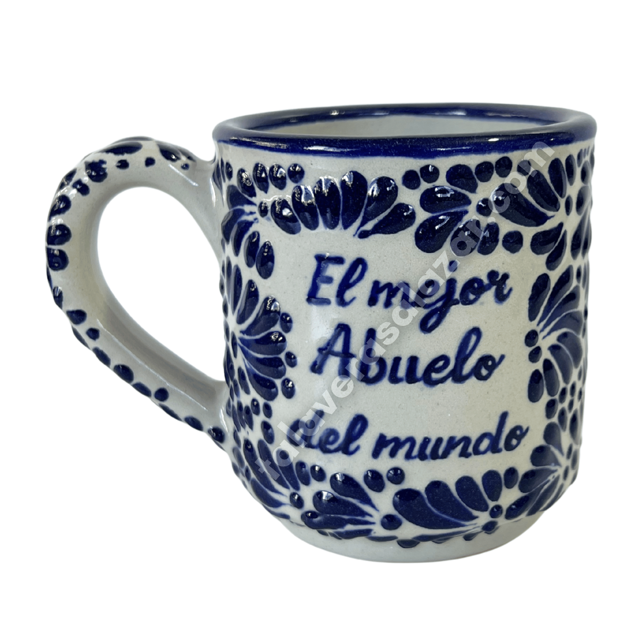 TAZA RECTA MIK AZUL COBALTO EL MEJOR ABUELO DEL MUNDO