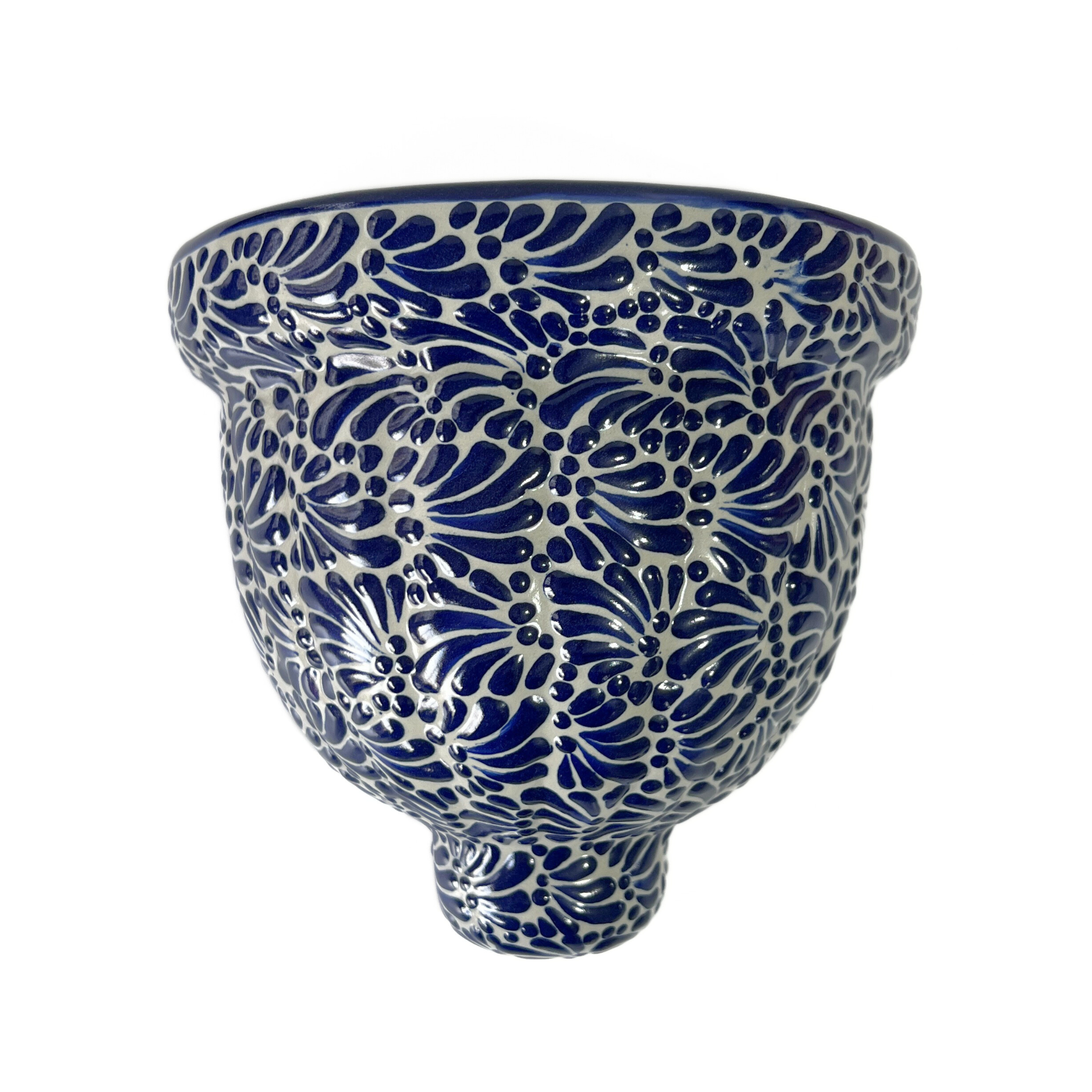 MACETA DE PARED GAJOS MEDIANA FONDO TRADICIONAL MIK AZUL COBALTO