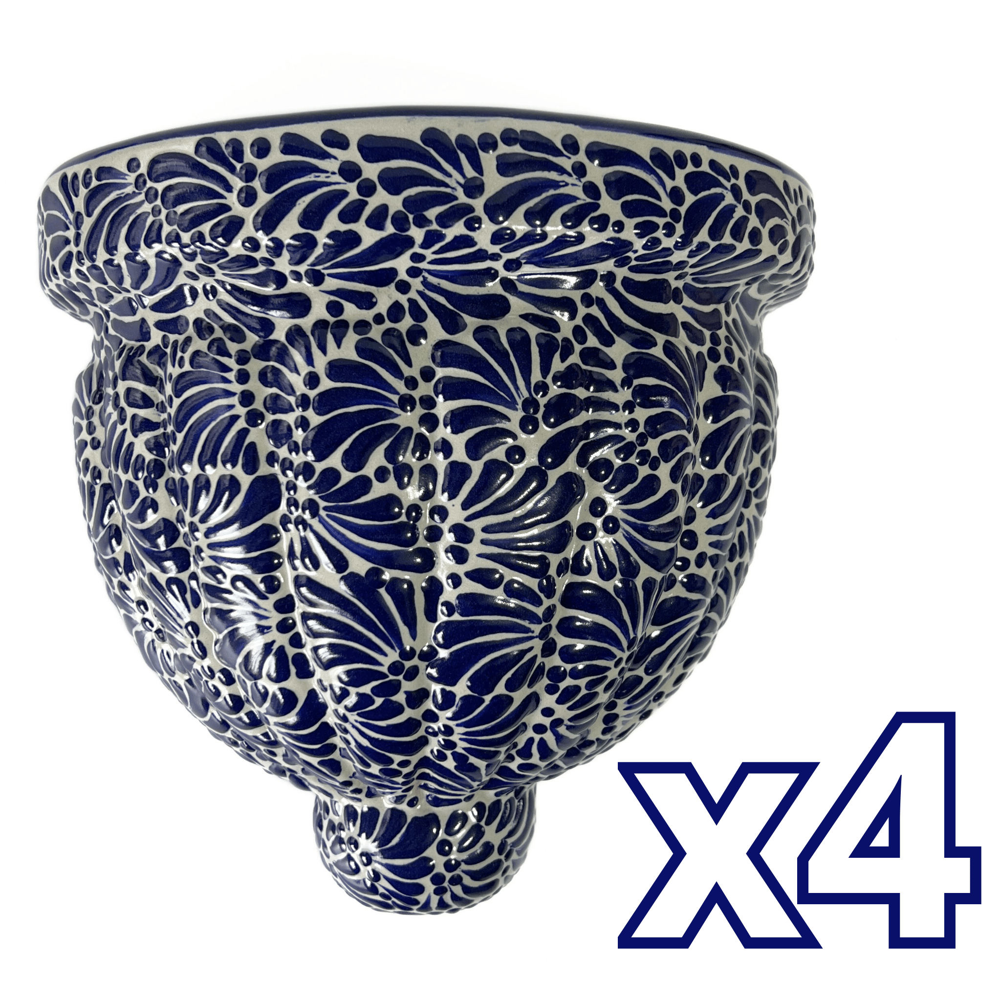 MACETA DE PARED GAJOS GRANDE FONDO TRADICIONAL MIK AZUL COBALTO