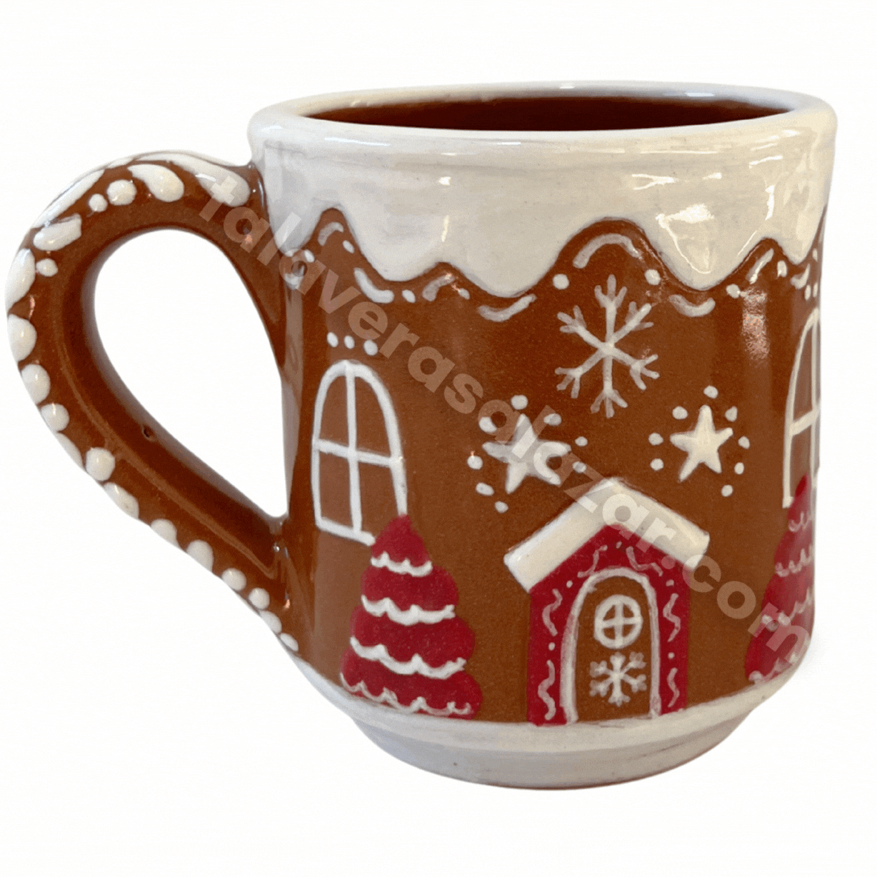 TAZA RECTA GALLETA DE JENGIBRE PINO ROJO