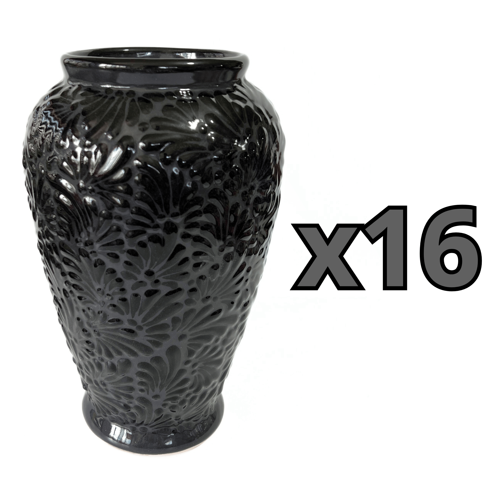 FLORERO JARRON ALTO MIK SUPER BLACK