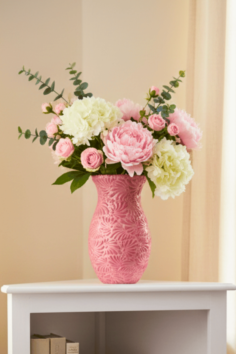 FLORERO BOLICHE 25 CM FONDO ROSA MIK ROSA