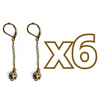 ARETES CADENITA ESFERA FONDO TRADICIONAL DESTELLOS DE ORO