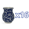 FLORERO ONDAS 8 CM FONDO TRADICIONAL MIK AZUL COBALTO