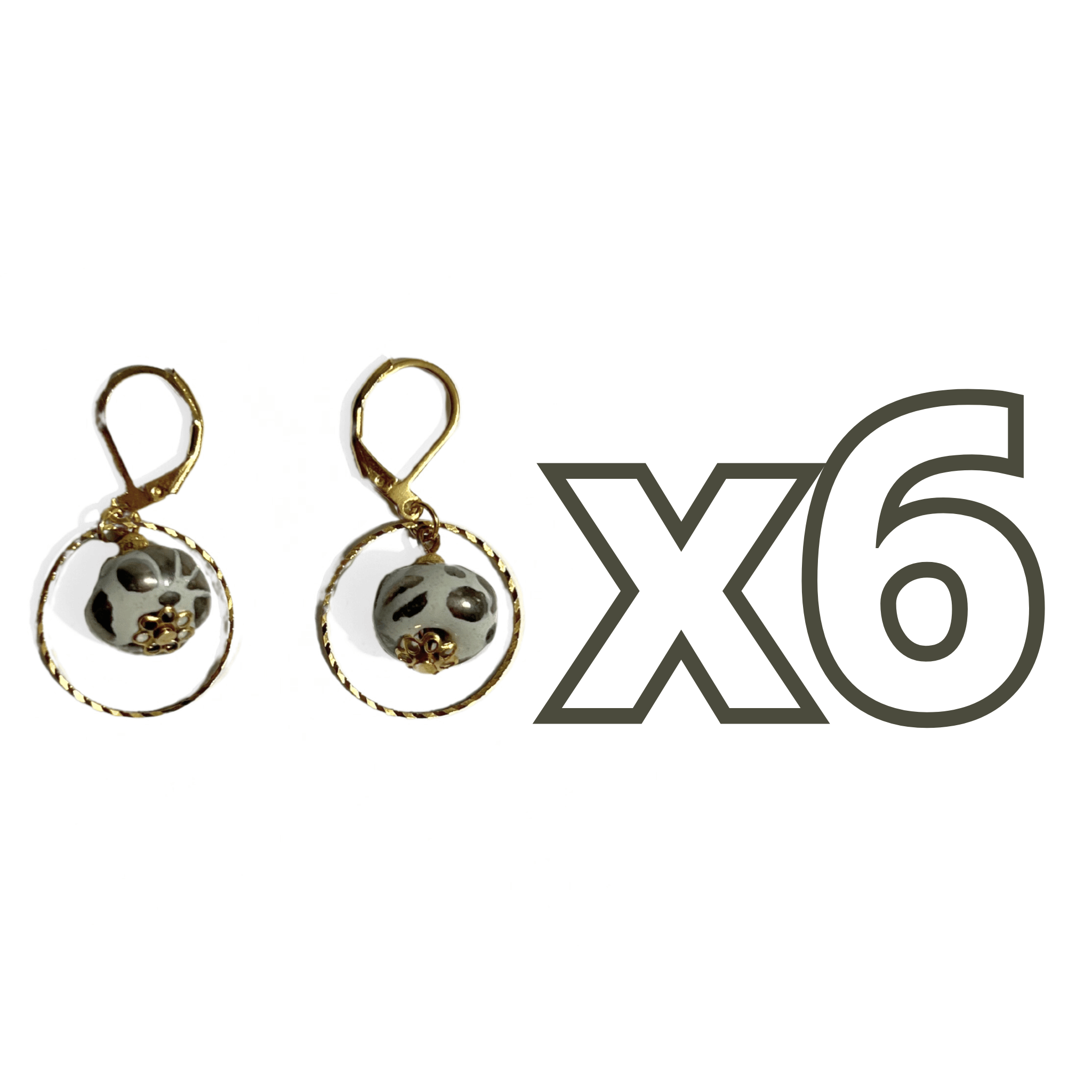 ARETES ARO DONA FONDO TRADICIONAL DESTELLOS DE PLATA