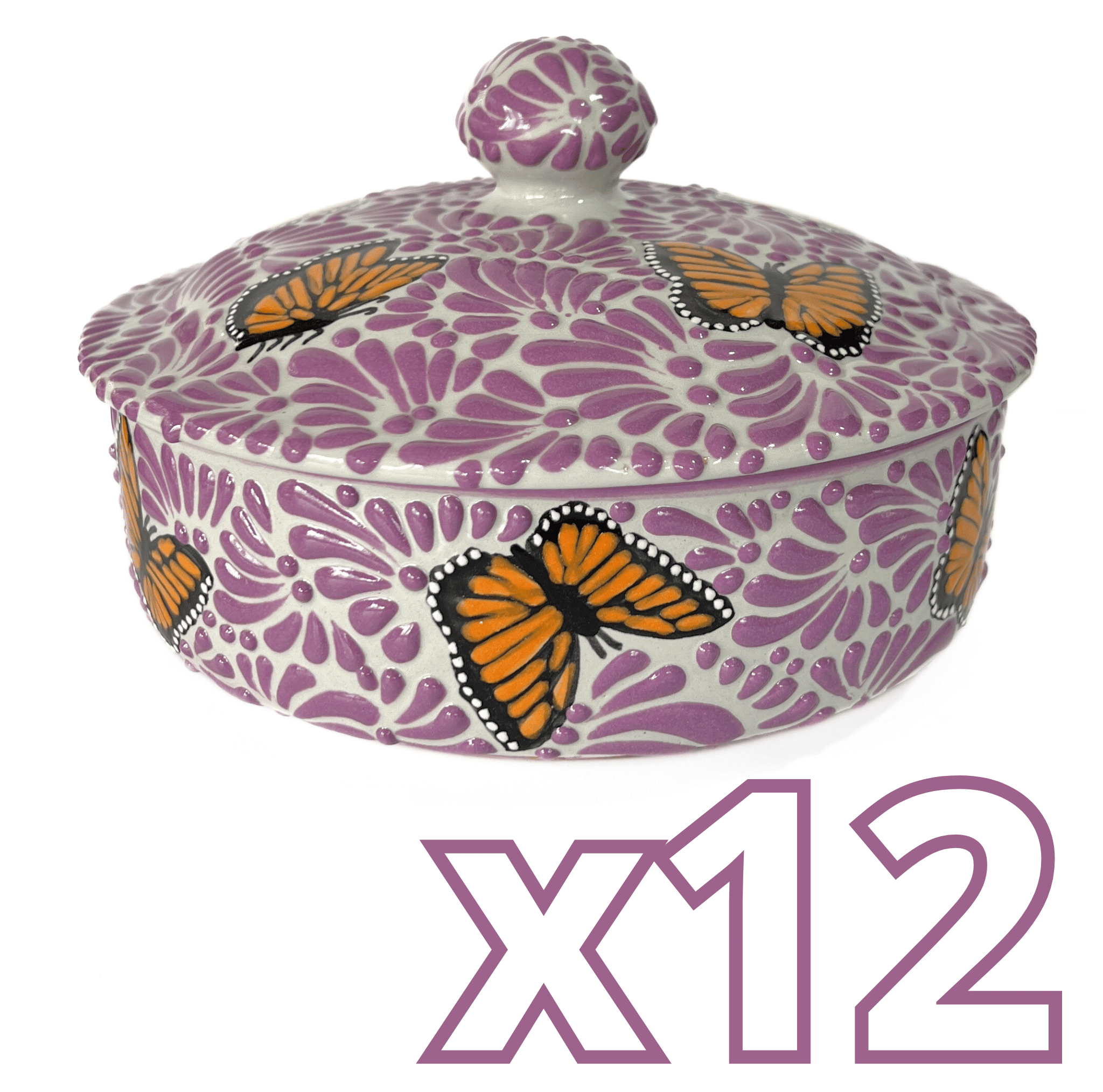 TORTILLERO FONDO TRADICIONAL MIK MORADO MARIPOSAS