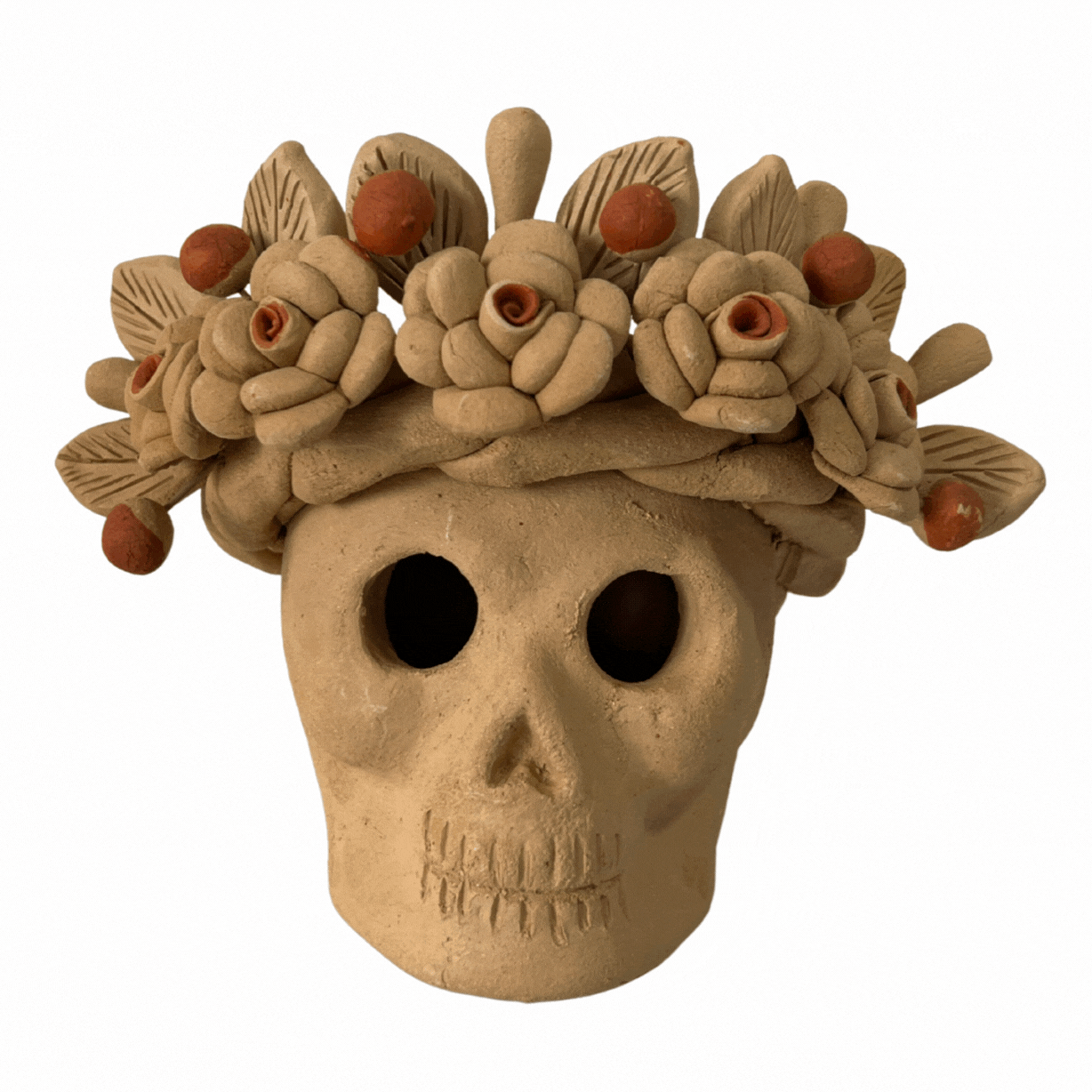 CALAVERA BARRO BORDADO