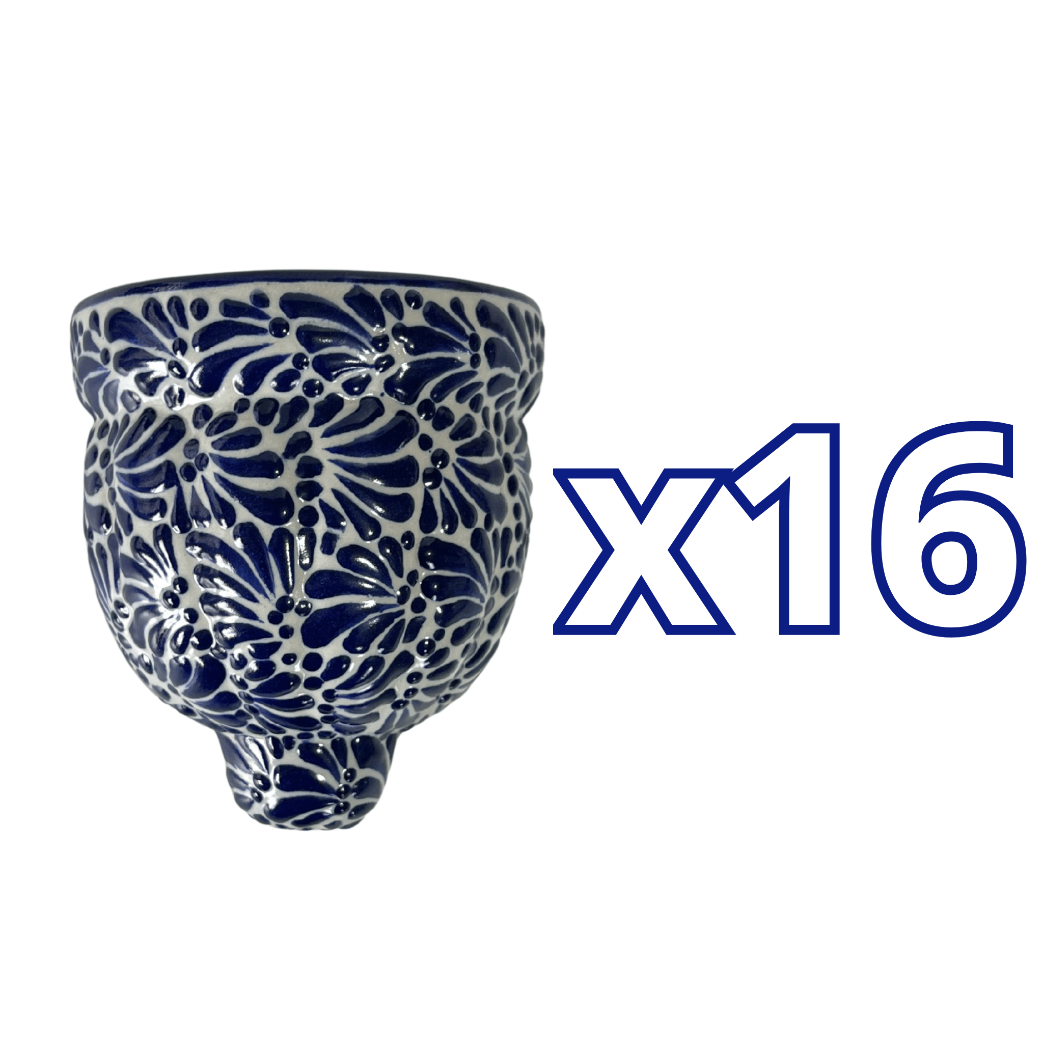 MACETA DE PARED GAJOS CHICA FONDO TRADICIONAL MIK AZUL COBALTO