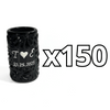 TEQUILERO PERSONALIZADO MIK SUPER BLACK INICIALES Y FECHA CON CORAZON