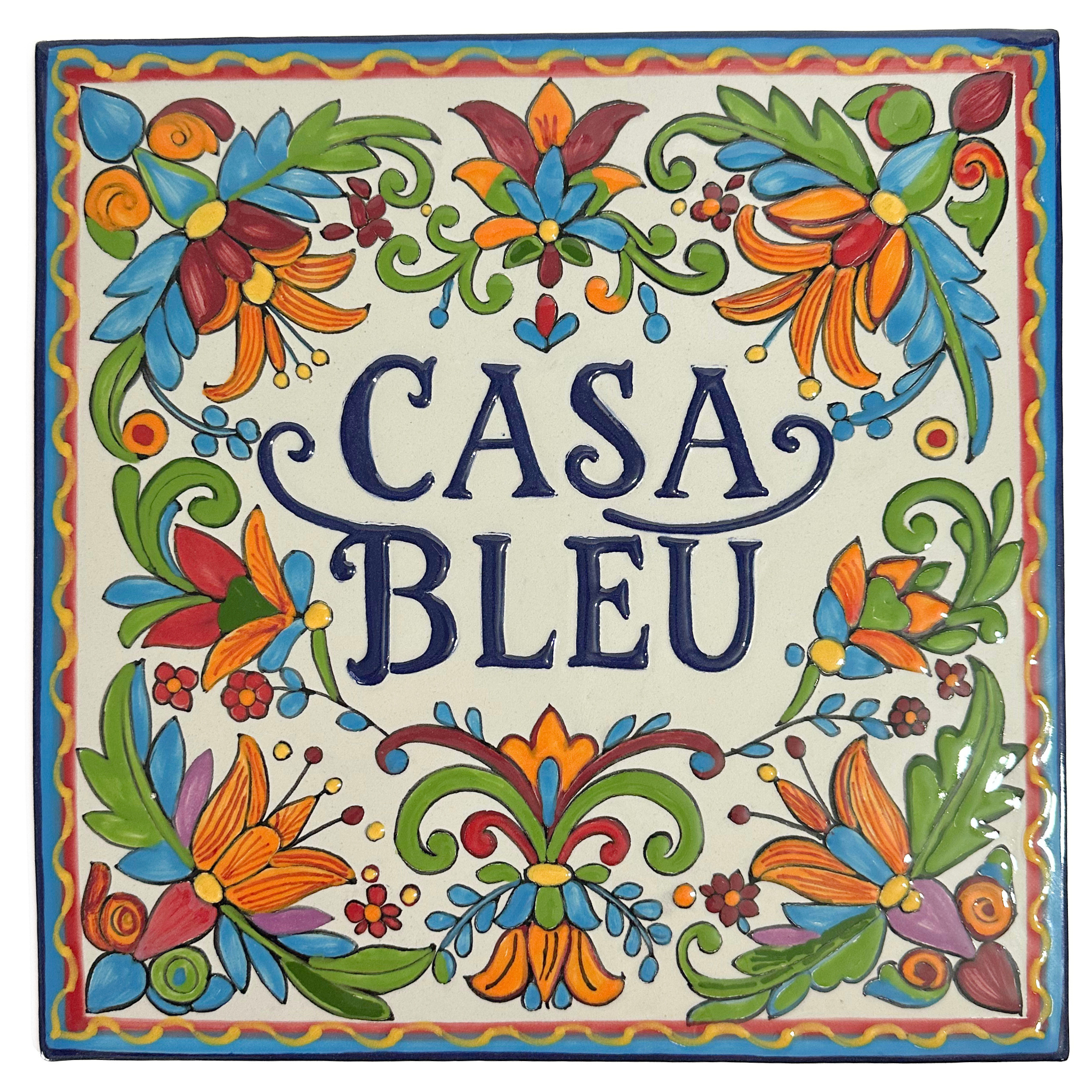 PLACA CUADRADA 35 CM PERSONALIZADA MULTICOLOR