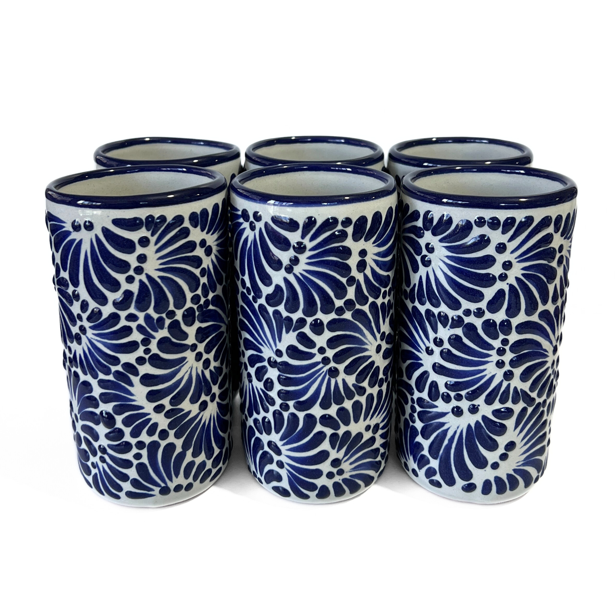 VASOS PARA JARRA FONDO TRADICIONAL MIK AZUL COBALTO