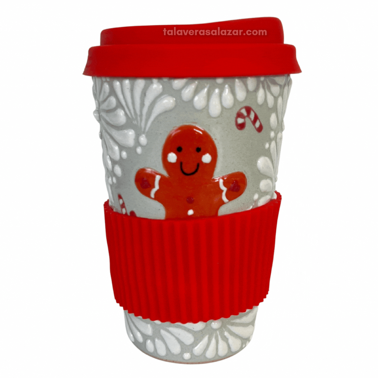 TERMO 15 CM SIN ASA FONDO TRADICIONAL MIK BLANCO MUÑECO DE JENGIBRE