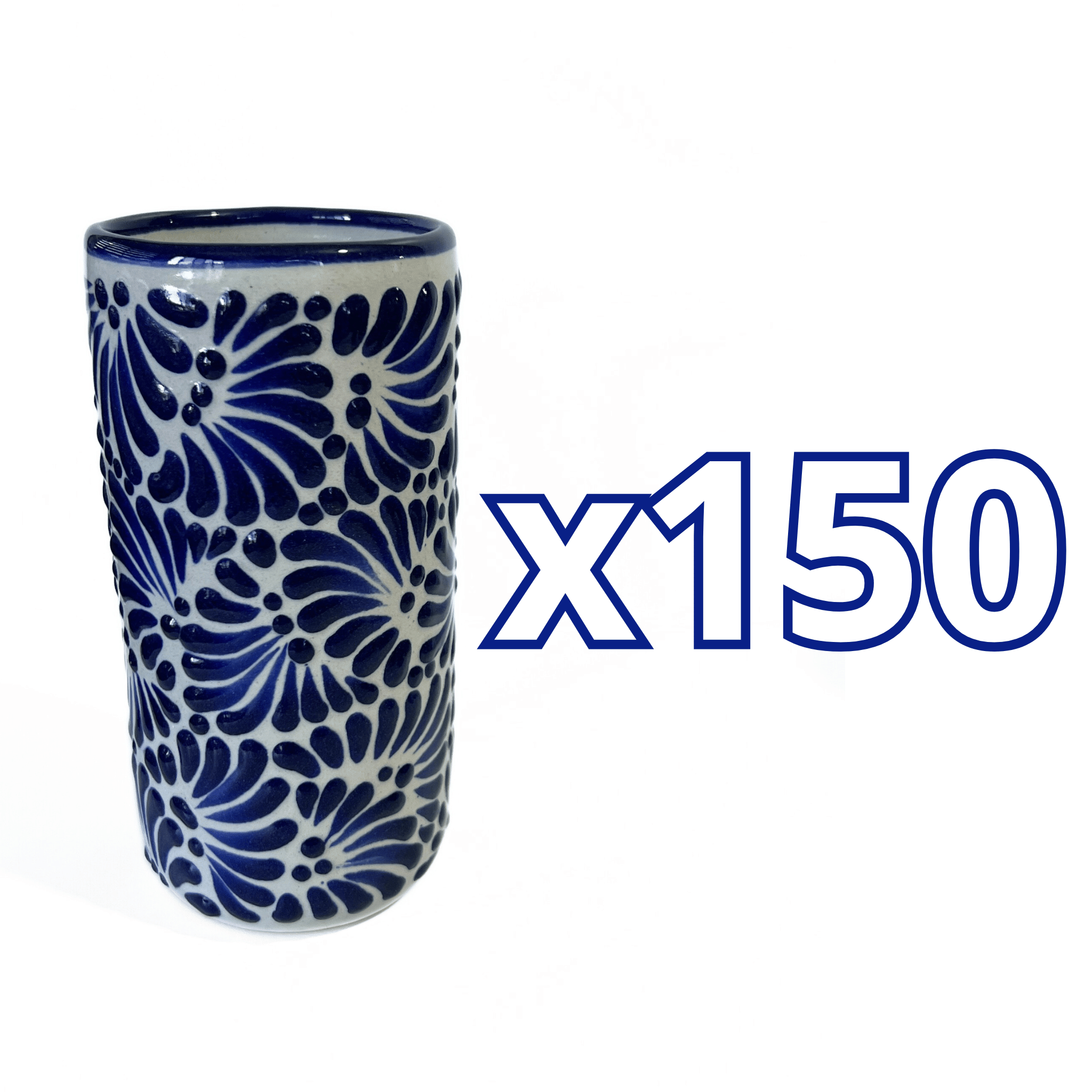 VASOS PARA JARRA FONDO TRADICIONAL MIK AZUL COBALTO