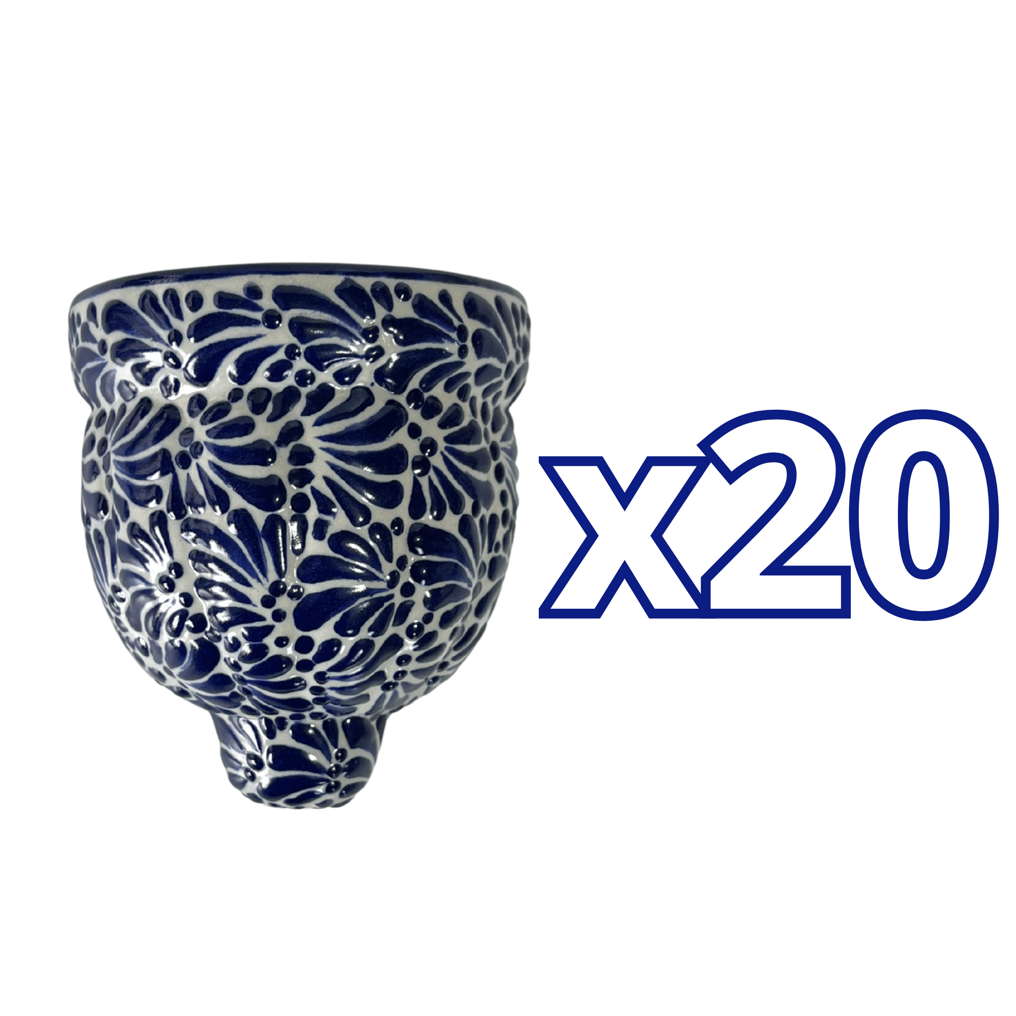 MACETA DE PARED GAJOS CHICA FONDO TRADICIONAL MIK AZUL COBALTO