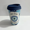 VASO DE CAFE 15 CM SIN ASA OJO CON BANDA $ 335.00