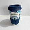 VASO DE CAFE 15 CM SIN ASA OJO CON BANDA $ 335.00