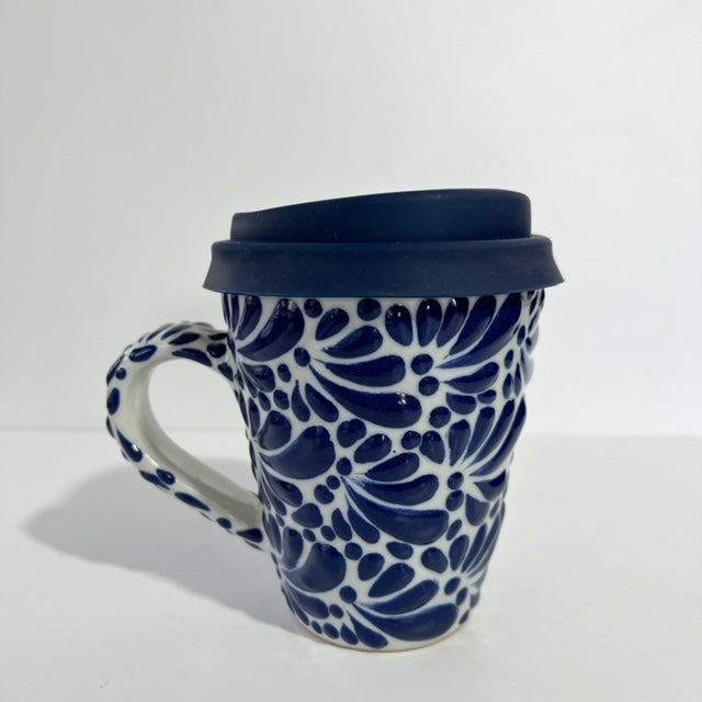 TERMO TAZA 10 CM AZUL COBALTO MIK